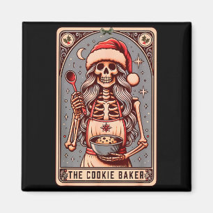 Antieke Grappige Skelet De Koekjes Bakker Tarotkaa Magneet