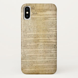 Antieke grondwet van de Verenigde Staten iPhone X Hoesje