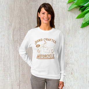 Antieke handgemaakte motorfiets aangepast ontwerp t-shirt