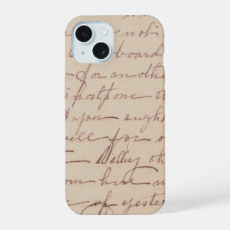 Antieke handgeschreven brief iphone hoes 💫 15 hoesje