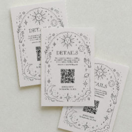 Antieke Hemelbruiloft Details Qr Code Informatiekaartje