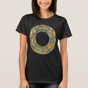 Antieke Hemelkaart, Astrologische Dierenriem Wiele T-shirt