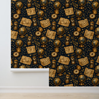 Antieke Hemelkaart & Astronomie Patroon Behang