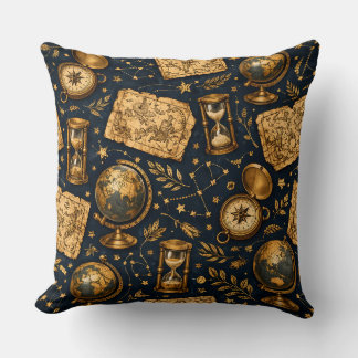 Antieke Hemelkaart & Astronomie Patroon Kussen