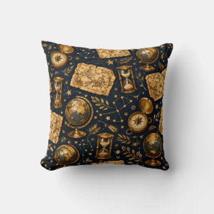 Antieke Hemelkaart & Astronomie Patroon Kussen