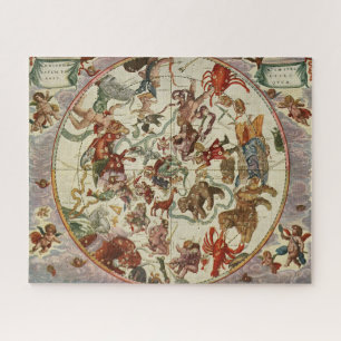Antieke Hemelse Noordelijke Sterrenkaart 1660 Legpuzzel
