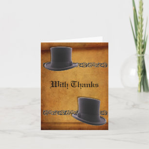 Antieke homo trouwgebruiken bedankkaartjes bedankkaart