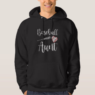 Antieke Honkbal Tante Grappige Honkbal Cadeaus Hoodie