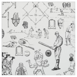 antieke honkbalspelers sport vintage stof