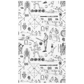 antieke honkbalspelers sport vintage tafelkleed