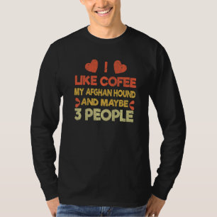 Antieke huisdierhond Baasje Liket koffie Liefde Af T-shirt