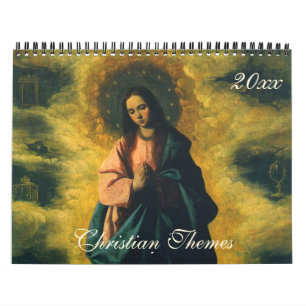 Antieke illustratie Religieus, Christelijke Religi Kalender