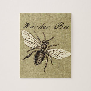 Antieke Illustratie van Werkbij - Vintage Insect Legpuzzel