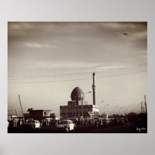 Antieke Irak Bagdad Buniya-moskee Poster