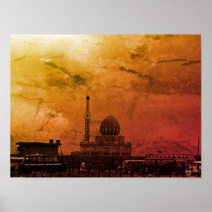Antieke Irak Bagdad Buniya Moskee Poster