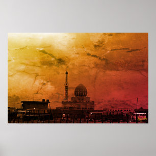 Antieke Irak Bagdad Buniya-moskee Poster