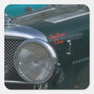 antieke jaguar vierkante sticker