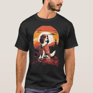 Antieke Japanse Samurai Kooikerhondje Hond T-shirt