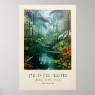 Antieke Jardin des Plantes Poster Parijs Botanisch