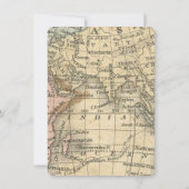 Antieke kaart bedankkaart (Achterkant)