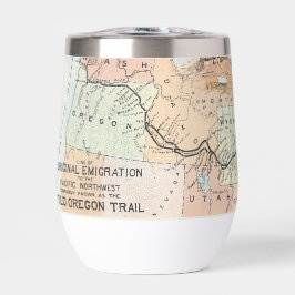 Antieke kaart van de Oregon Trail