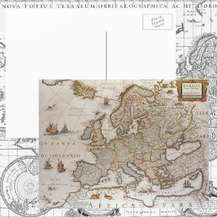 Antieke kaart van Europa door Willem Jansz Blaeu,