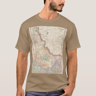 Antieke kaart van Idaho 1901 T-shirt