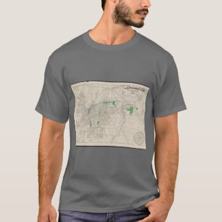 Antieke kaart van Kansas City 1893 T-shirt