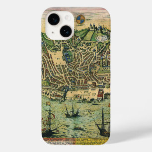 Antieke kaart van Lissabon, Portugal door Braun/Ho Case-Mate iPhone 14 Hoesje