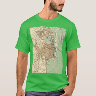 Antieke kaart van Mobile Alabama 1940 T-shirt