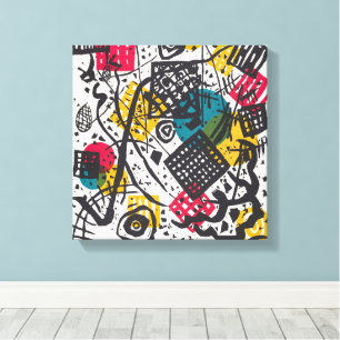 Antieke Kandinsky Kleine Welten V Bauhaus Abstract Canvas Afdruk
