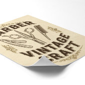 Antieke Kapper Winkel Poster (Hoek)
