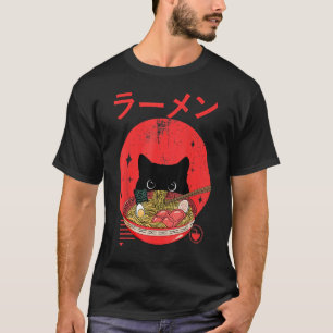 Antieke Kat Cadeau Retro Japanse Stijl T-shirt
