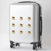 Antieke Kat Sticker (Koffer)