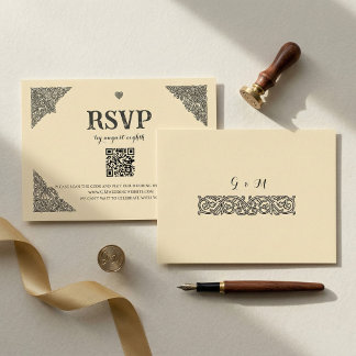 Antieke Keltische Knoop RSVP Kaart