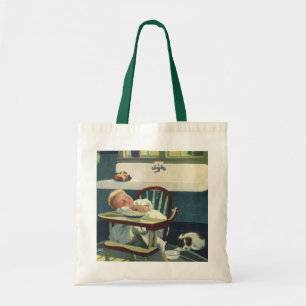 Antieke Kinderen, Baby Slaande Stoel Keuken Tote Bag
