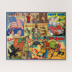 ANTIEKE KINDERSPEELGOED EN BOEKEN PUZZEL