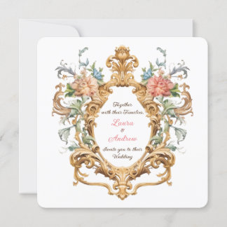 Antieke Koninklijke Elegante Rococo Wapenschild Le Kaart