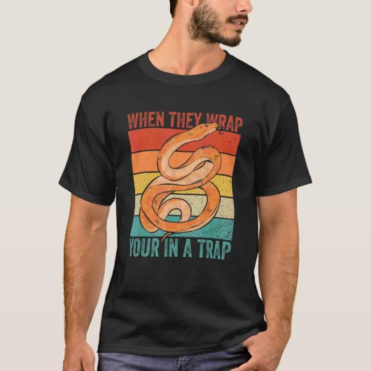 Antieke Koninklijke Python En Koraalbalpython T-shirt (Voorkant)