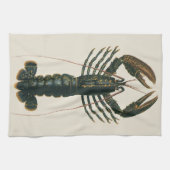 Antieke kreeft, mariene oceaanleven schaaldier theedoek (Horizontaal)