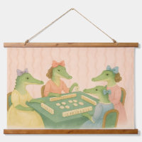 Antieke Krokodillen die Mahjong spelen