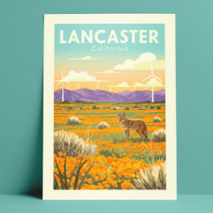 Antieke Lancaster Californië Briefkaart
