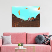 Antieke landbouwtrekker canvas afdruk (Insitu (Woonkamer))