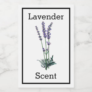 Antieke Lavendel Label Wijn Etiket