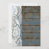 antieke leisteenblauwe schuur hout kant landelijke kaart (Achterkant)