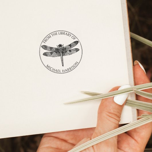 Antieke Libelle Boek Uit de Bibliotheek Van Rubberstempel