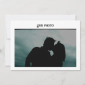 Antieke lijst Handfasting vlakke Save The Date kaa (Achterkant)