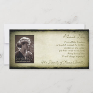 Antieke lijst Sympathie Dank Je Foto H Kaart