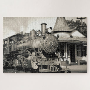 Antieke Locomotief Trein Stoommachine Spoorweg Legpuzzel