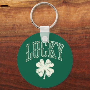 Antieke Lucky Clover St. Patrick's Day Sleutelhanger